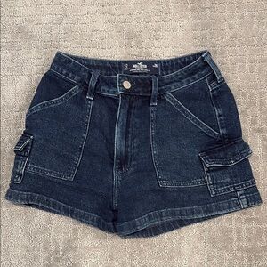 Hollister Women's Black Denim Shorts